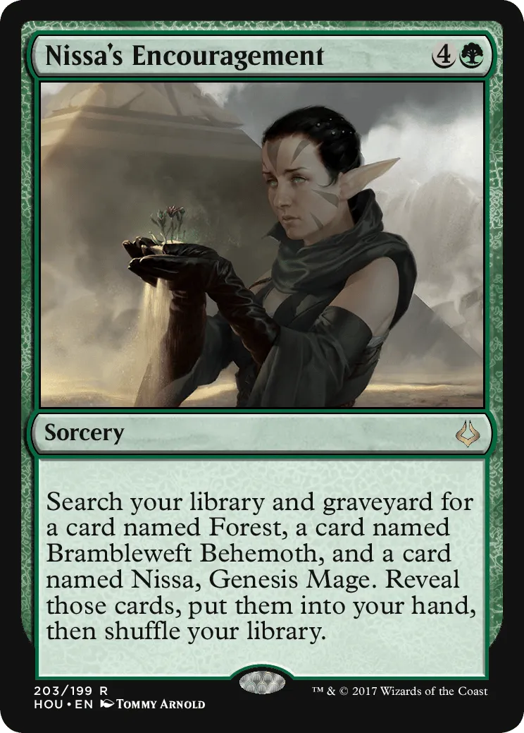 Nissa's Encouragement