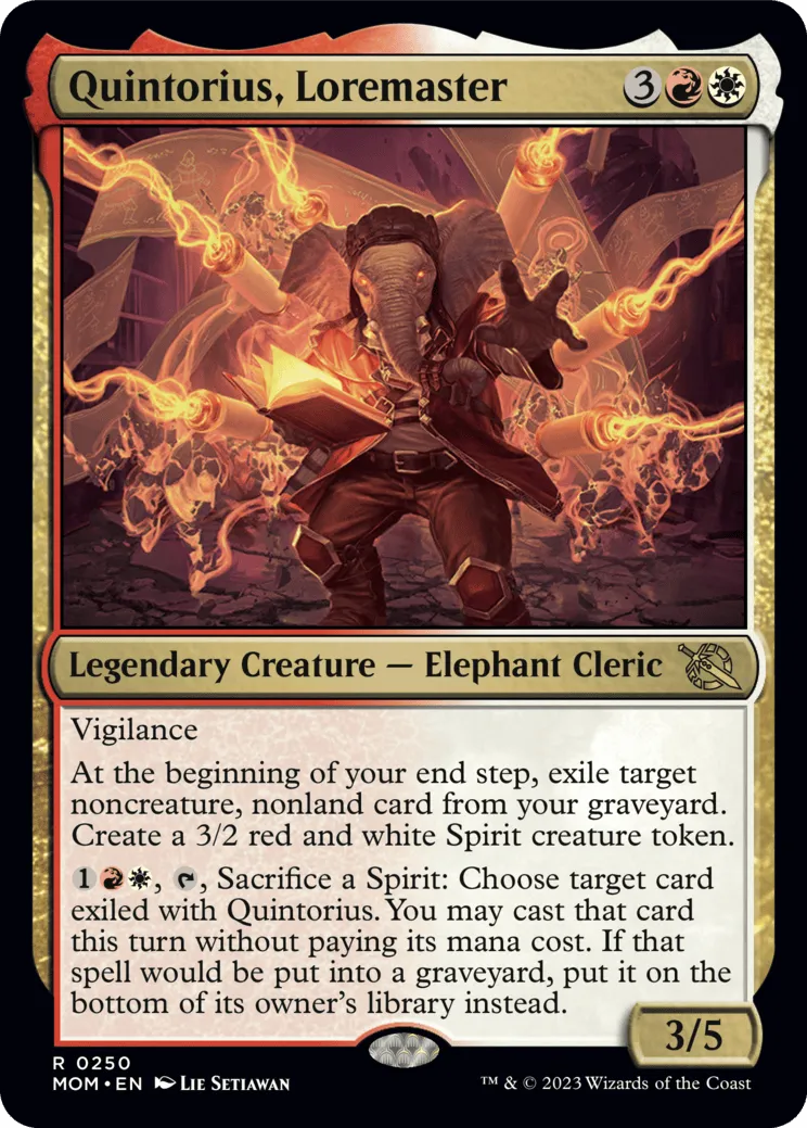 Quintorius, Loremaster