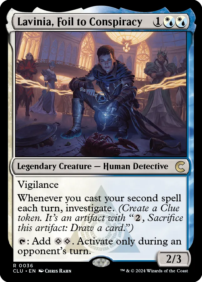 Lavinia, Foil to Conspiracy
