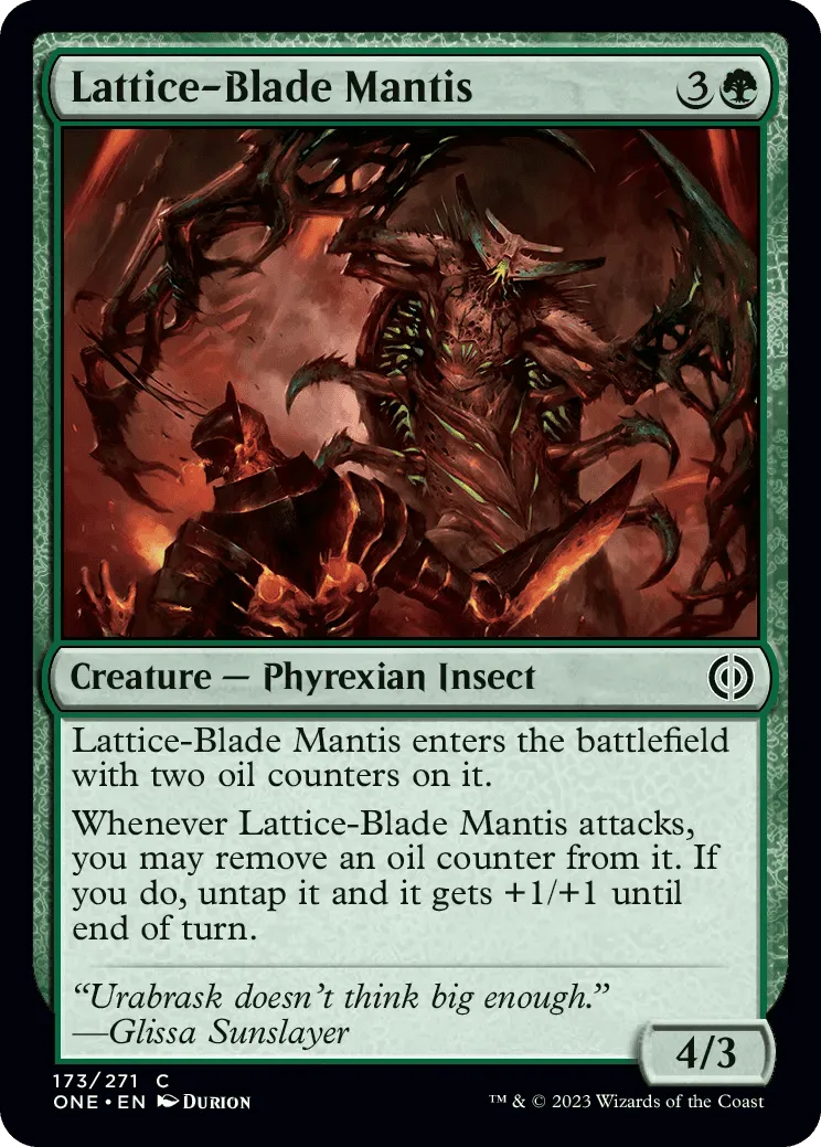 Lattice-Blade Mantis