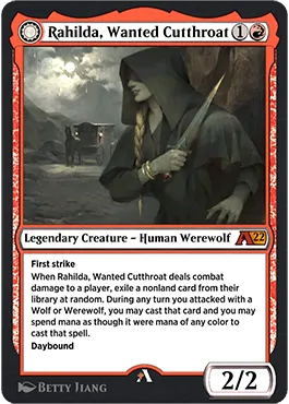 Rahilda, Wanted Cutthroat