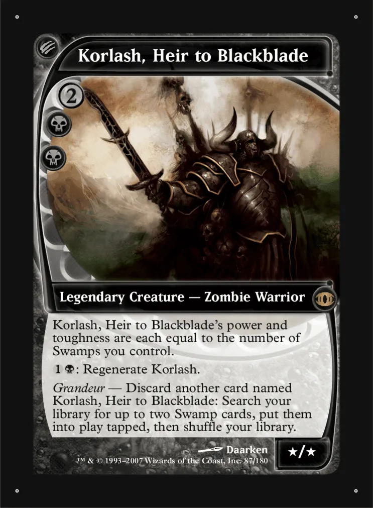 Korlash, Heir to Blackblade