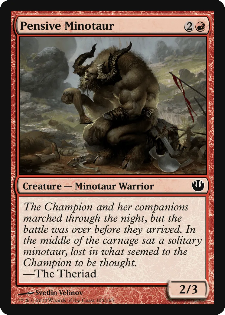 Pensive Minotaur