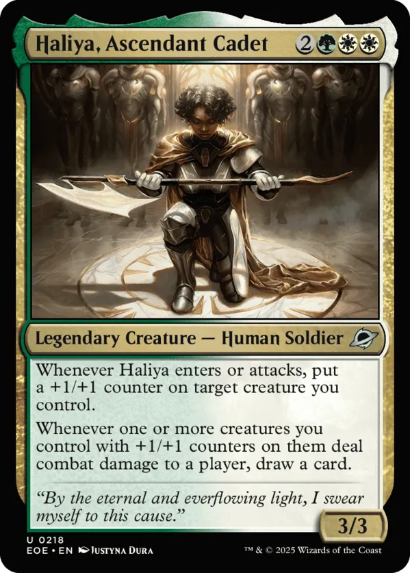 Haliya, Ascendant Cadet