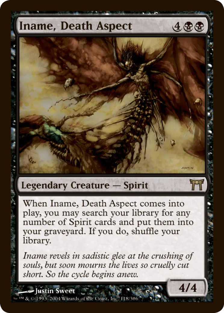 Iname, Death Aspect