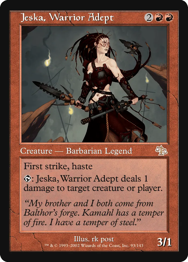 Jeska, Warrior Adept